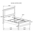 thumbnail image 7 of Caraway Wood Queen LED Panel Bed White, 7 of 7