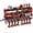 Red, variant on EDX Heavy Duty 4-Tier Power Tool Organizer Wall Mount, Garage Storage Rack with 8 Built-in Drill Holders and 4 AC Outlets, Ideal for Workshop, Tool Room, and Home Garage, 600 LBS Capacity, Black