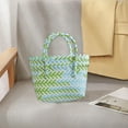 thumbnail image 4 of Btomtd Swim Bag,Beach Bags For Women,Colorful Plastic Woven Cabbage Basket, 4 of 6