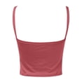 thumbnail image 5 of Fgnfyis Built In Bra Tank Tops For Women Slim Fit Cropped Sleeveless Camisole Stretchy Summer Fashion Womens Tops Brick Red S, 5 of 6