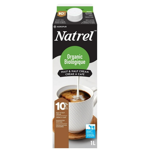 Natrel Organic 10 Half & Half Cream, 1 L Walmart.ca