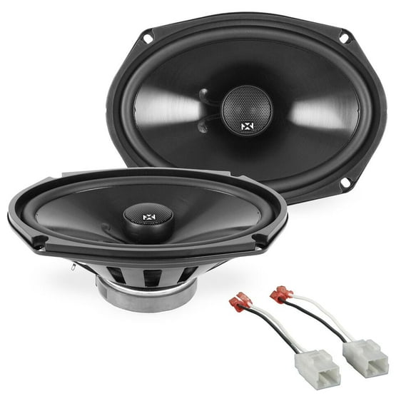 NVX Rear Door 6" x 9" Coaxial Car Speaker Replacement Package for 2014-2017 Jeep Cherokee 900W Peak