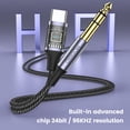 thumbnail image 4 of Adaptador de cable estéreo de audio USB C a 6,35 mm 1/4 TRS MOSWAG de 5 m, 4 of 6