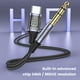 thumbnail image 4 of Adaptador de cable estéreo de audio USB C a 6,35 mm 1/4 TRS MOSWAG de 5 m, 4 of 6