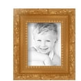 thumbnail image 2 of ArtToFrames 4" x 5" Bright Gold Picture Frame, 4x5 inch Gold Wood Poster Frame (WOM-4928), 2 of 7