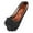 Black, variant on Women's Flats with Supportive Sole for All Day Wear Foreign Trade Large Size Bow Low Heel Shallow Mouth Shoes Women Casual Fabric Breathable Boat Shoes