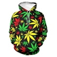thumbnail image 4 of Sudadera con capucha con estampado de trébol de planta verde para hombre, ropa con estampado de flores en 3D, novedad en sudaderas con capucha, sudaderas de moda Harajuku y2k, 4 of 5