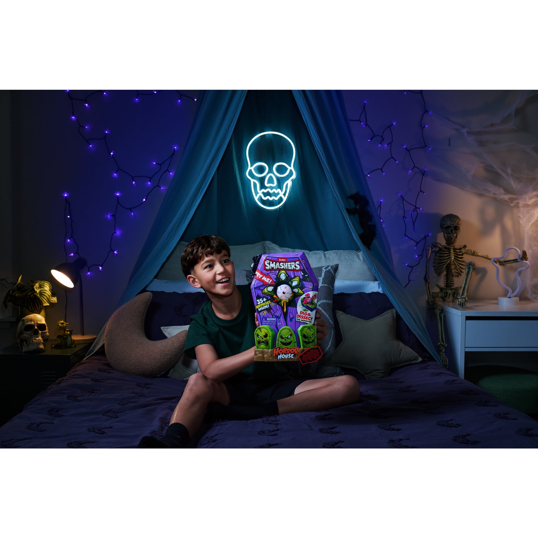 Smashers Mega Horror House by ZURU, Interactive Toy, Collectable Toy for Kids and Teens