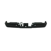 REAR STEP BUMPER FACE BAR; BLACK/PAINT TO MATCH; FOR USE WITHOUT DUAL