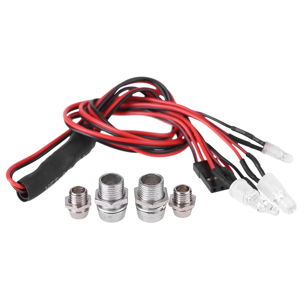 BORDSTRACT RC Car Light,DIY 4LED Headlight Taillight Light Kit For Rc
