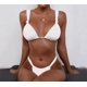 thumbnail image 1 of Bañador triangular para mujer, traje de baño brasileño de 2 piezas con pliegues, conjunto de Bikini liso con realce, conjunto de Bikini Sexy 2024, 1 of 5