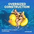 thumbnail image 4 of Swimline Inflatable Giant Lucky Rubber Ducky Ride On Swimming Pool or Lake Float, 4 of 7