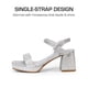 thumbnail image 3 of Sandalia DREAM PAIRS KKUMHS2504 Plata Brillante Talla 3, 3 of 6
