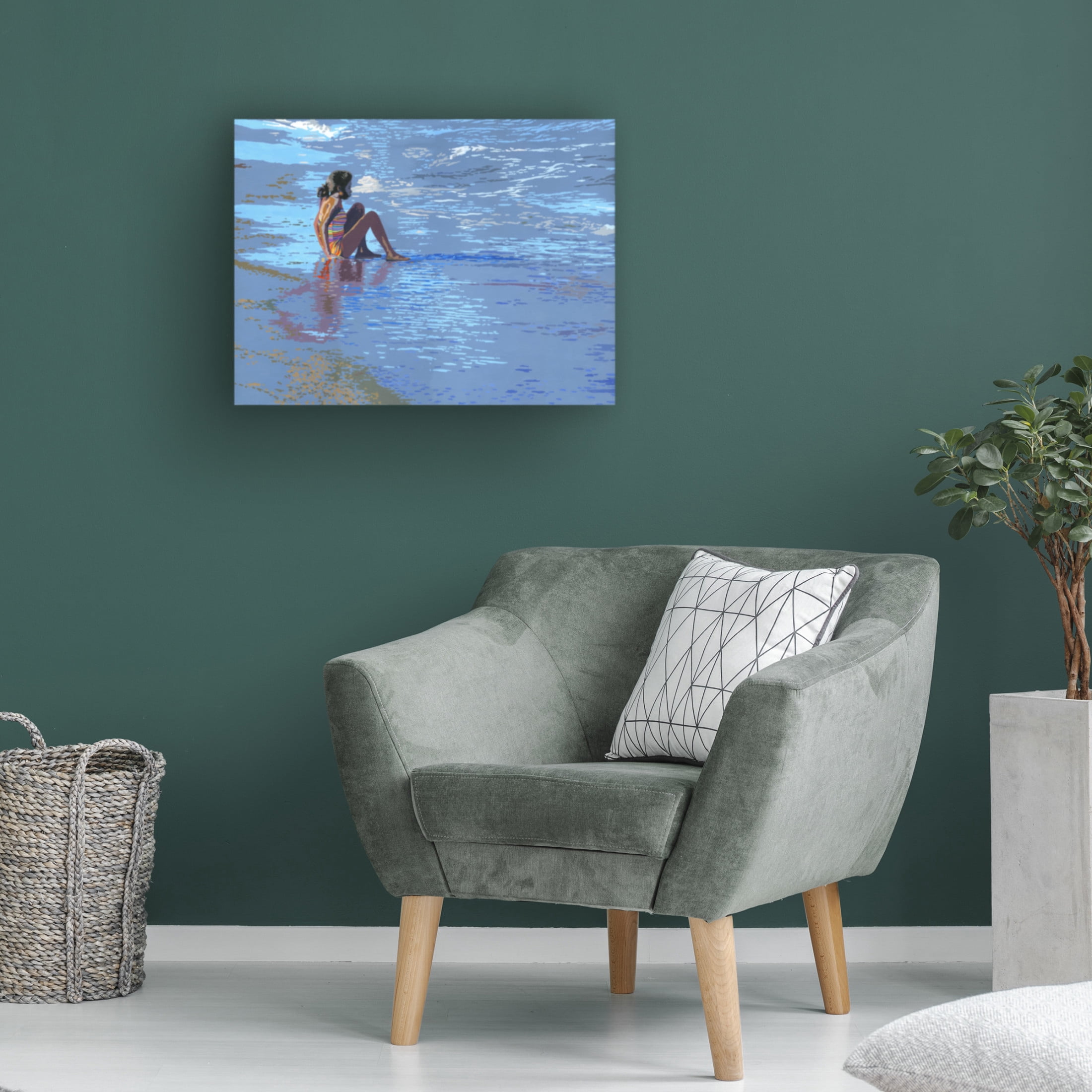 Canvas Wall Art - John Morrow 'Beyond Horizons' Wall Art for Living Room, Bedroom, or Office Décor by Trademark Fine Art - 24 x 18 Inches