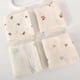 thumbnail image 4 of Pack of 5pcs Newborns Bath Towels Cotton Comfortable Washcloths Multipurpose Burp Cloth Baby Drooling Bibs 23cm, 4 of 4