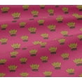 thumbnail image 5 of oneOone Viscose Jersey Fabric Leaves & Lotus Block Decor Fabric Printed BTY 60 Inch Wide, 5 of 5