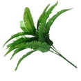 thumbnail image 6 of Artificial Foliage Simulation Long Stem Fern Leaves, Fake Greenery Foliage Plants 58cm Total Long Stem, Wedding Floral Wall Decor - b b, 6 of 8