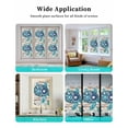 thumbnail image 6 of Window Privacy Film Sea Turtle Coastal Stained Glass Window Film Decorative Sun Block Window Cover Summer Beach Starfish Nautical Window Clings Static Adhesive Sticker for Bathroom 19.6"x39.3", 6 of 6