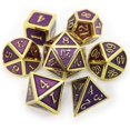 thumbnail image 1 of Ensemble de dés en Métal 7 Pcs, dés de Jeu de Rôle pour Pathfinder Jeu de Rôle Rpg, 1 of 4