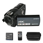 ORDRO Camcorder,Remote Carry Battery IPS Touch Panel Inch IPS Touch 4K Video Camera HDR-AX10 3.5 Inch IPS Camera WiFi DV 30MP 30X DV 3.5 Inch 30X IR Vision - WiFi Remote Camera - WiFi