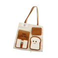 thumbnail image 3 of Bolso de mano de lona para mujer, bolso de mano de gran capacidad con cremallera, bolso cruzado, bolso de hombro para viajes, playa, trabajo, compras marrón Fernando Bolso de mujer, 3 of 8