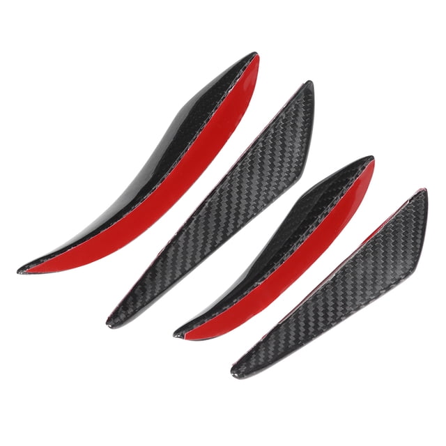 4 Unids/set Universal De Fibra De Carbono Parachoques Canards Alerón De Labios Apto Para