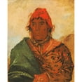 thumbnail image 2 of George Catlin 15x18 Gold Ornate Wood Frame and Double Matted Museum Art Print Titled - Ee-Mat-La-, King Phillip, Second Chief (1838), 2 of 4