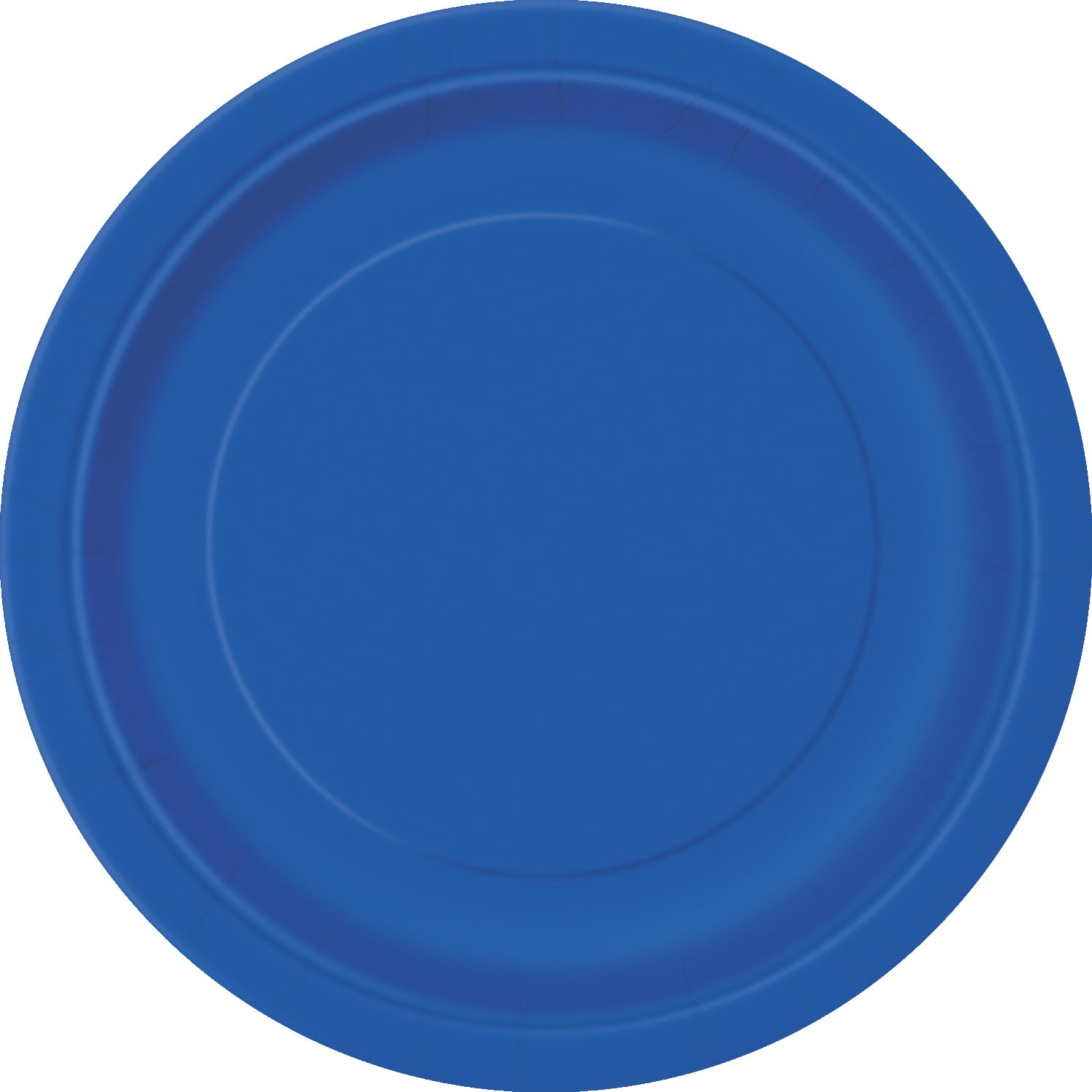 Way to Celebrate! Electric Blue Paper Dessert Plates, 7in, 24ct