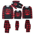 thumbnail image 3 of Automne Hiver Joyeux Noël Pyjamas Maman et Moi Imprimé Pyjamas Femmes Coton Bio avant Noël Pyjamas, 3 of 8