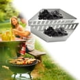 thumbnail image 4 of 2 uds Cestas de Carbón plateadas Baoblaze soporte briquetas contenedor accesorio hervidor, 4 of 8