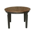 thumbnail image 3 of 44 x 44 in Round Top Solid Wood Dining Table in Hickory/Washed Coal, 3 of 6