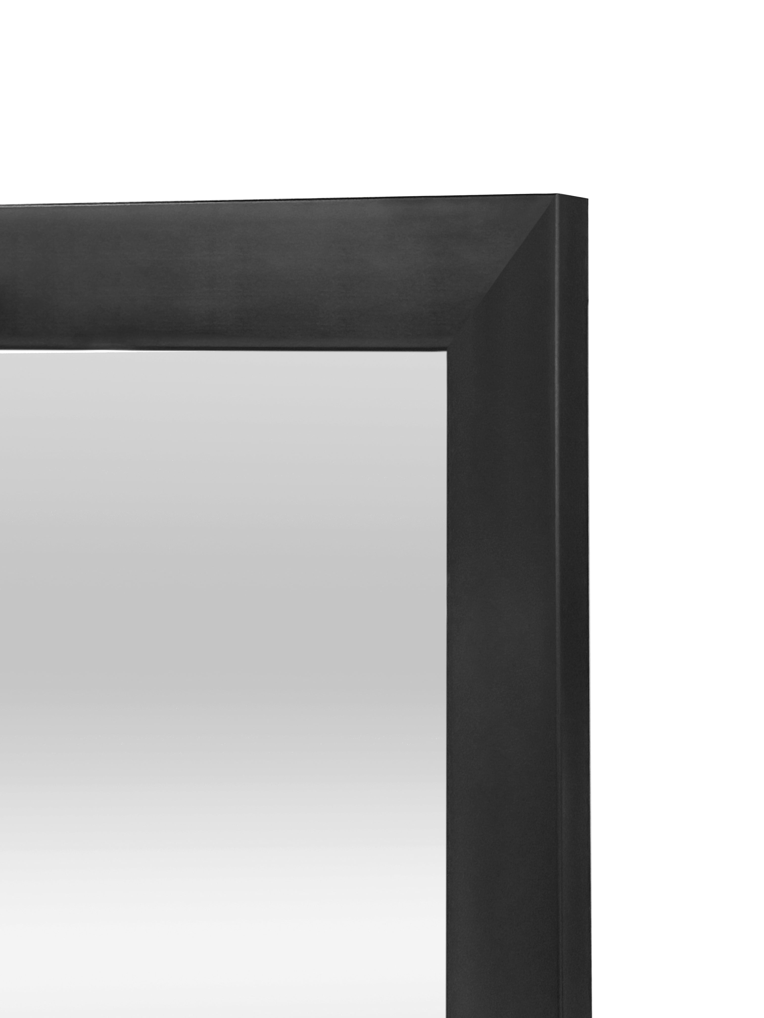 Mainstays 13x49 Black Rectangle Large Wall Mirror for Bathroom or Living Room