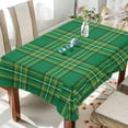 thumbnail image 4 of St Patrick's Green Tartan Tablecloth Rectangle Colorful Table Cloth Large Square Table Cover for Dining Kitchen Party 54"x72" Decor Gift, 4 of 7