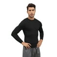 thumbnail image 6 of EFINNY 2 Pack Men's Quick Dry Sports Shirt Long Sleeve Athletic Compression Sports Tops Under Base Layer Tights T-Shirt,US Size 2XL, 6 of 8