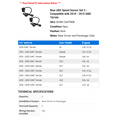 thumbnail image 2 of Rear ABS Speed Sensor Set 2 - Compatible with 2010 - 2015 GMC Terrain 2011 2012 2013 2014, 2 of 2