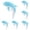 Blue 6PCS, variant on Mengbanghh Dolphin Plush Toy Stuffed Animal Blue 2 Pack