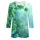 thumbnail image 5 of Xuyuer St. Patrick's Day Shamrock 3/4 Sleeve Tee - Ladies' Printed Round Neck 3/4 Sleeve Loose Top for Irish Festival Parades, Pub Celebration Outfits, and Themed Lucky Charm Casual Streetwear, 5 of 5