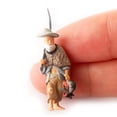 thumbnail image 3 of 1/87 figuras antiguas chinas Mini modelo de diseño de carretera suministros Hombre Pescador Gris Zulema escena personas figura, 3 of 8