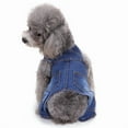 thumbnail image 6 of Small Dog Cowboy Style Pet Jeans, Adorable Suspenders Trousers With Button Closure, Comfortable Safe Wear For Outdoor Activities Walking Jogging Photo Taking Fashionable Cute, 6 of 7