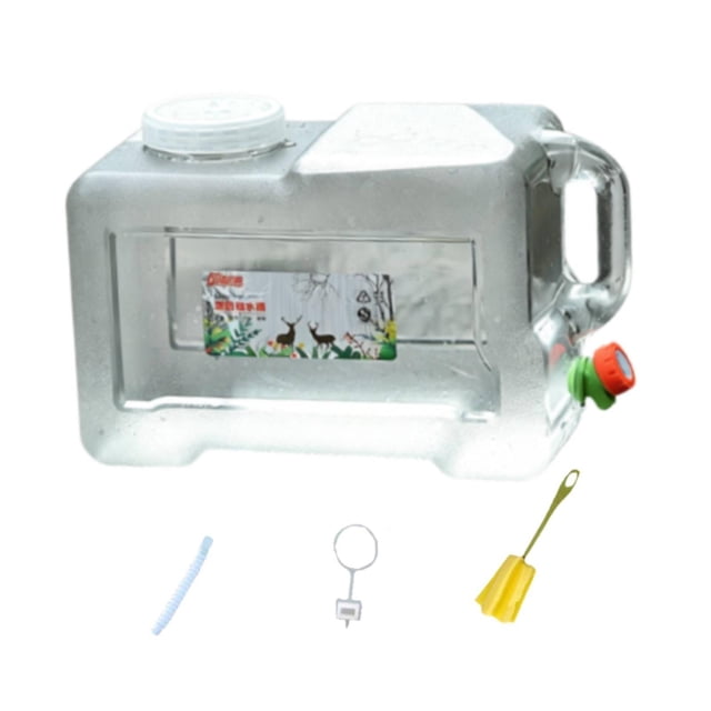 Contenedor agua para camping con grifo, garrafa gran capacidad para almacenar agua, cubo para exteriores, ideal para caravanas, senderismo, 18 litros
