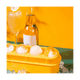 thumbnail image 3 of Bandeja para cubitos de hielo redonda, molde reutilizable y fácil de desmoldar para bolas de hielo para whisky, cócteles, fabricación de bolas de hielo, color naranja, 3 of 5