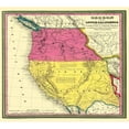 thumbnail image 3 of Mitchell 16x15 Black Modern Framed Museum Art Print Titled - California, Oregon - Mitchell 1846, 3 of 5