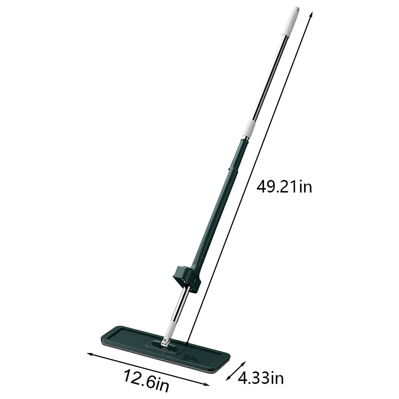 42cm Large Flat Mop 360°Rotating Slide Self-wringing Dewatering