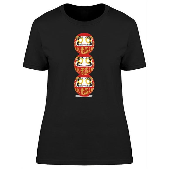 Cool Japanese Lucky Dolls T-Shirt Women -Image by Shutterstock, Female x-Large