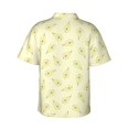 thumbnail image 3 of Daiia Green Pears Hawaiian Shirt for Men Gentle Cotton Regular Short Sleeve Casual-Medium, 3 of 9