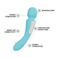thumbnail image 3 of LELO SWITCH Double Ended Vibrator For Women With 12 Pleasure Settings, Aqua, 3 of 7