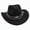 R365-Black, variant on Western Cowboy Cowgirl Hat for Kids Boys Girls Felt Fedora Hats(Blue,3-8 Y)