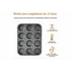 thumbnail image 3 of 3 Moldes Charola 12 Cupcakes Acero Anti-adherente Repostería Xtellar negro, 3 of 4