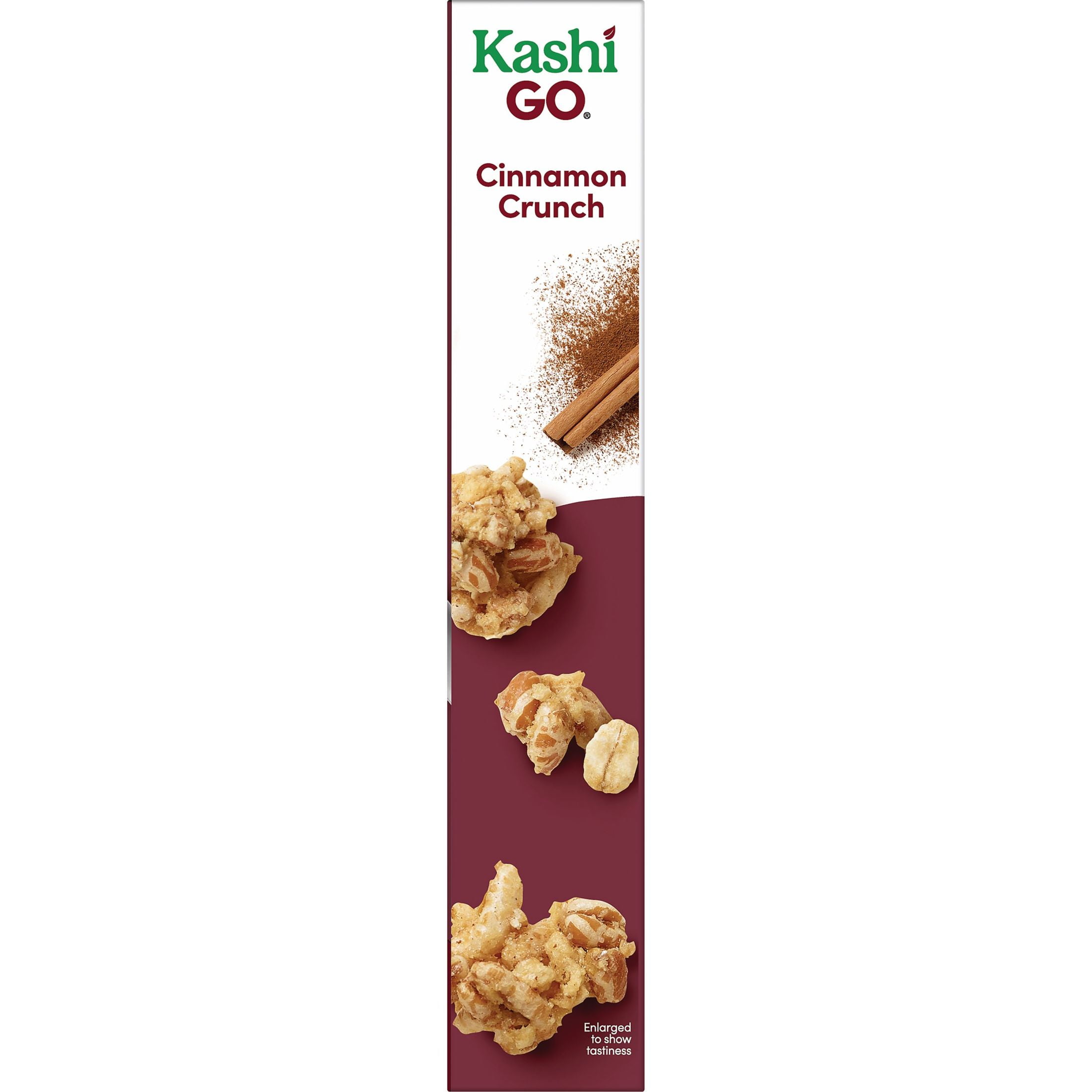 Kashi GO Breakfast Cereal, Vegan Protein, Fiber Cereal, Cinnamon Crunch, 13.8oz Box (1 Box)