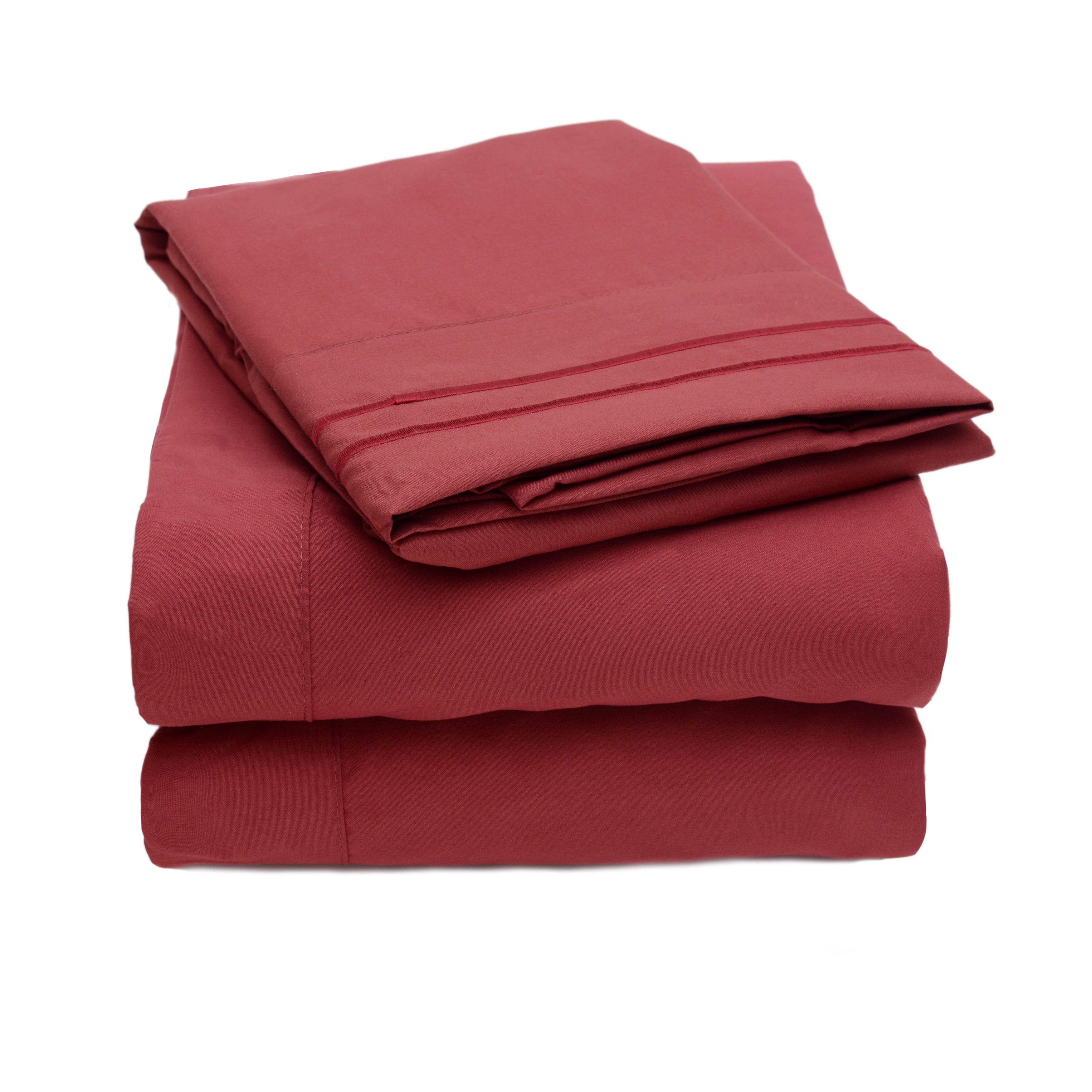 Super Soft 1800 Thread Count Contemporary Microfiber Bedroom Solid Bed